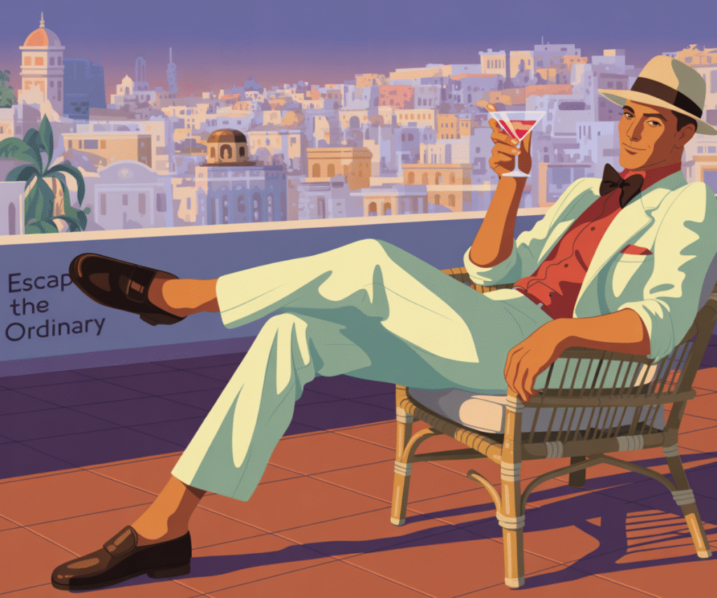Stylish Passport Bro on rooftop — hero image for blog post about best YouTube channels for living abroad

